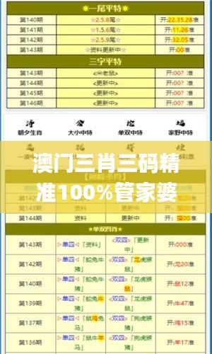 澳门三肖三码精准100%管家婆,适用计划解析_AR版3.797