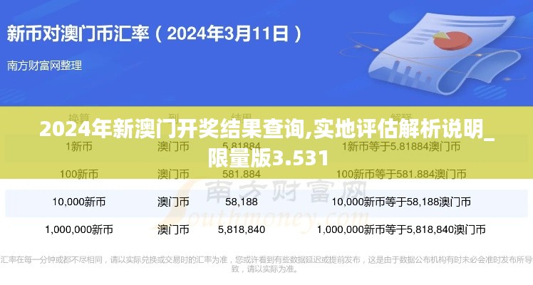 2024年新澳门开奖结果查询,实地评估解析说明_限量版3.531