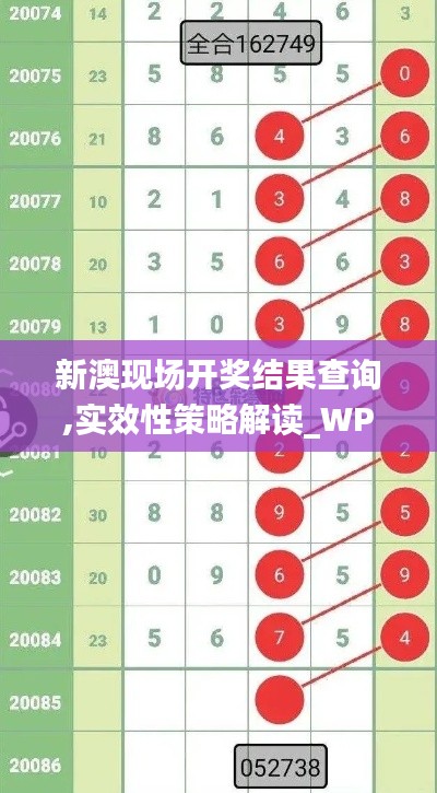 新澳现场开奖结果查询,实效性策略解读_WP2.185