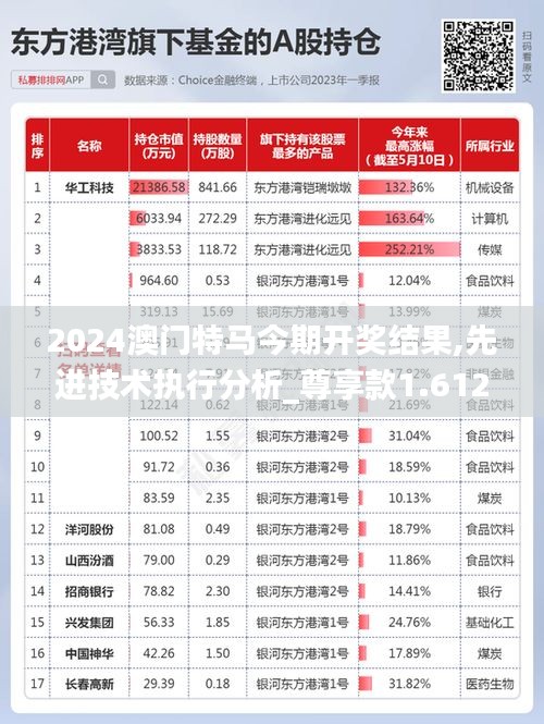 2024澳门特马今期开奖结果,先进技术执行分析_尊享款1.612