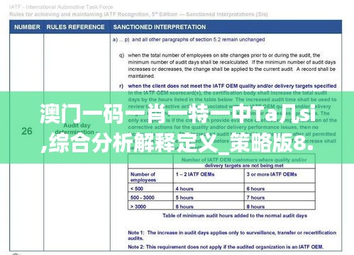 澳门一码一肖一特一中Ta几si,综合分析解释定义_策略版8.618