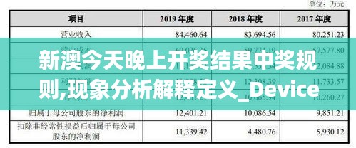 新澳今天晚上开奖结果中奖规则,现象分析解释定义_Device1.383