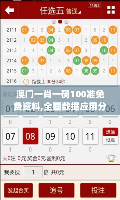 澳门一肖一码100准免费资料,全面数据应用分析_交互版3.817