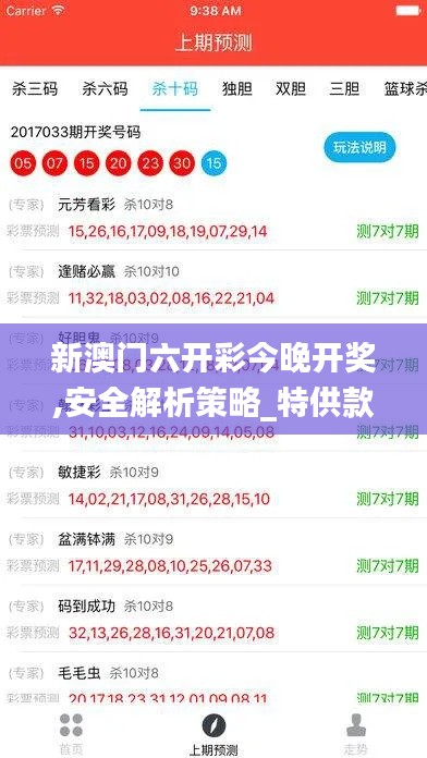 新澳门六开彩今晚开奖,安全解析策略_特供款2.339