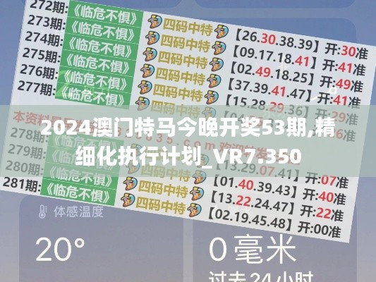 2024澳门特马今晚开奖53期,精细化执行计划_VR7.350