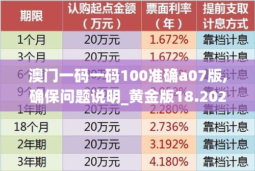 澳门一码一码100准确a07版,确保问题说明_黄金版18.202