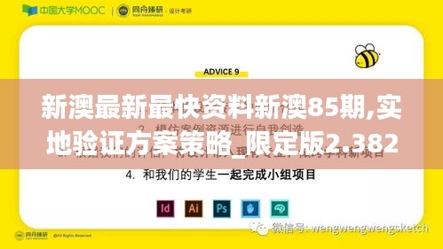 新澳最新最快资料新澳85期,实地验证方案策略_限定版2.382