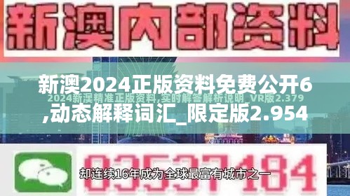 新澳2024正版资料免费公开6,动态解释词汇_限定版2.954