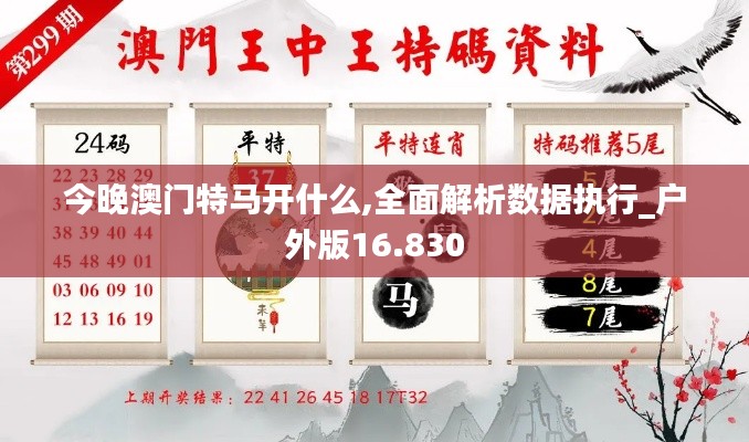 今晚澳门特马开什么,全面解析数据执行_户外版16.830