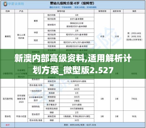 新澳内部高级资料,适用解析计划方案_微型版2.527