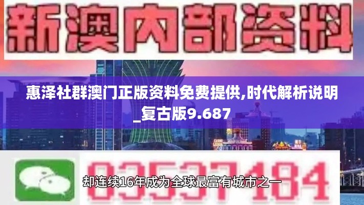 惠泽社群澳门正版资料免费提供,时代解析说明_复古版9.687