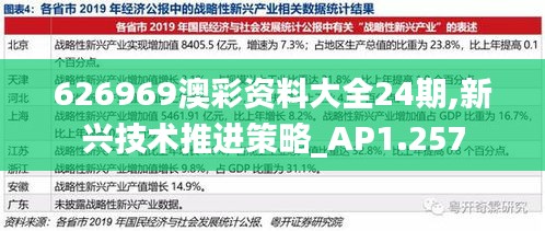 626969澳彩资料大全24期,新兴技术推进策略_AP1.257