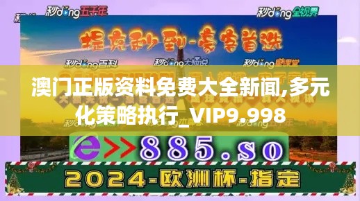 澳门正版资料免费大全新闻,多元化策略执行_VIP9.998