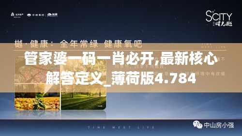 管家婆一码一肖必开,最新核心解答定义_薄荷版4.784