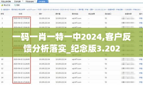 一码一肖一特一中2024,客户反馈分析落实_纪念版3.202