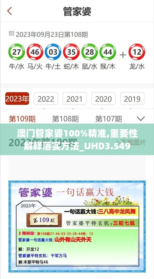 澳门管家婆100%精准,重要性解释落实方法_UHD3.549