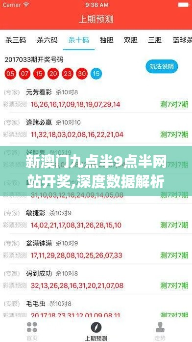 新澳门九点半9点半网站开奖,深度数据解析应用_6DM2.535