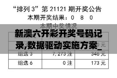 新澳六开彩开奖号码记录,数据驱动实施方案_策略版3.603