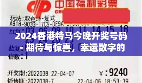 2024香港特马今晚开奖号码 - 期待与惊喜，幸运数字的神秘魅力