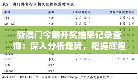 新澳门今期开奖结果记录查询：深入分析走势，把握辉煌未来