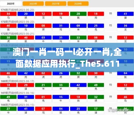 澳门一肖一码一l必开一肖,全面数据应用执行_The5.611