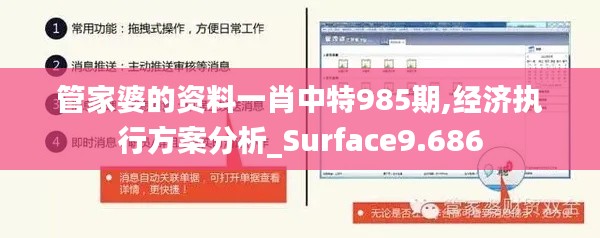 管家婆的资料一肖中特985期,经济执行方案分析_Surface9.686