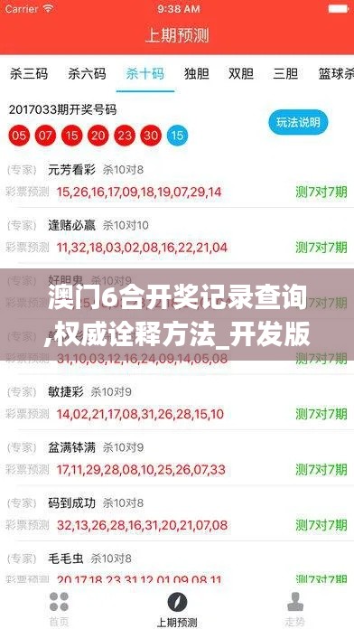 澳门6合开奖记录查询,权威诠释方法_开发版16.977